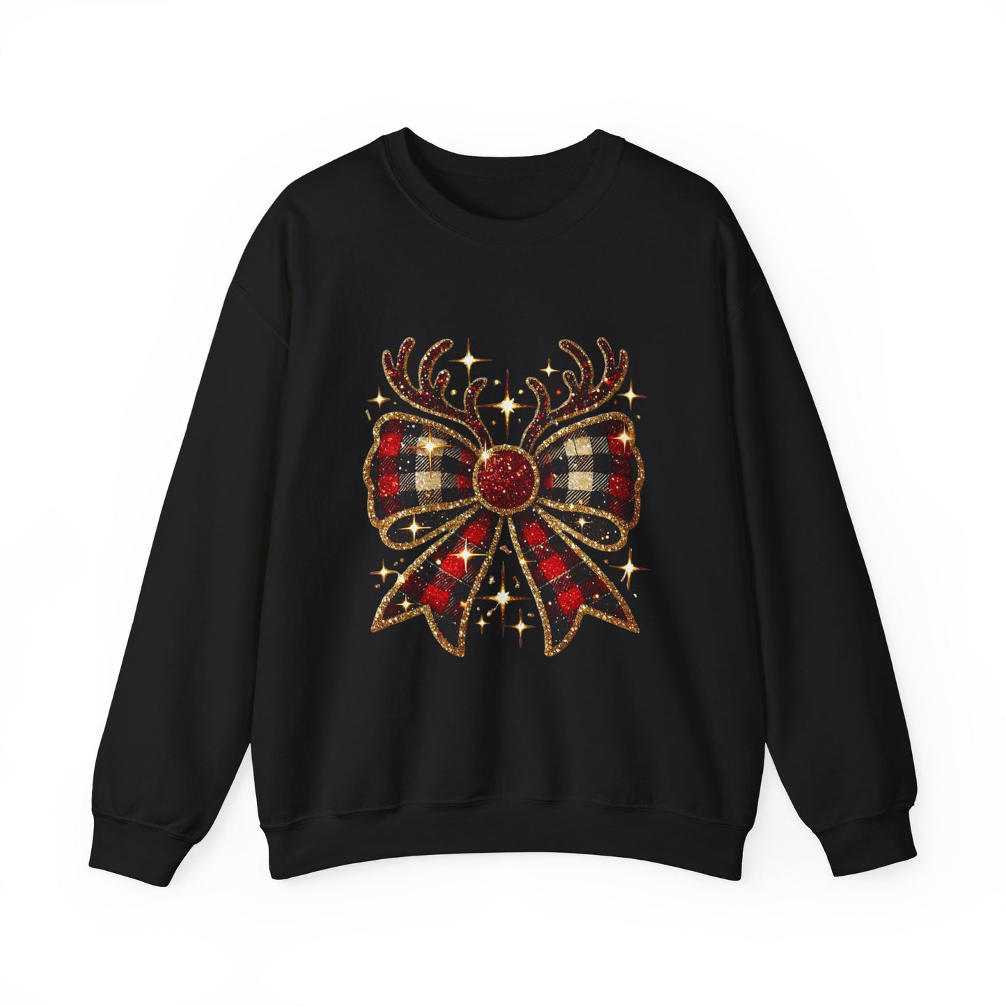 Reindeer Bow Crewneck Sweatshirt
