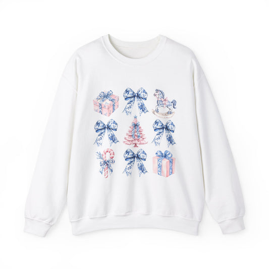 Coquette Chinoiserie Christmas Crewneck Sweatshirt