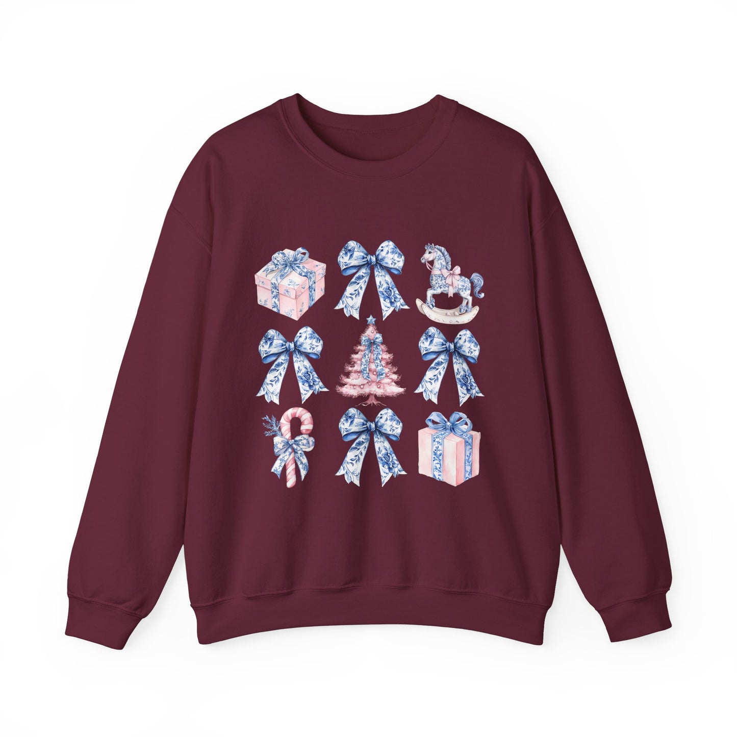 Coquette Chinoiserie Christmas Crewneck Sweatshirt