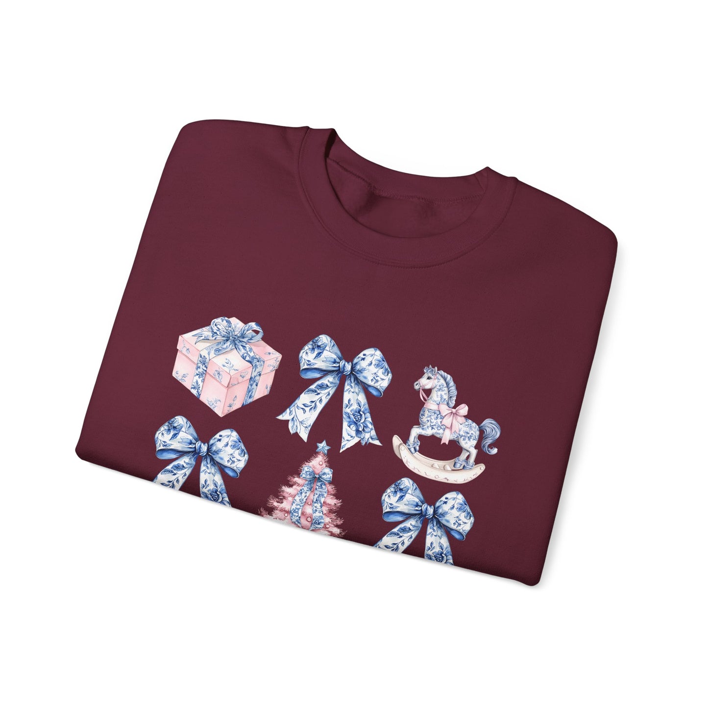 Coquette Chinoiserie Christmas Crewneck Sweatshirt